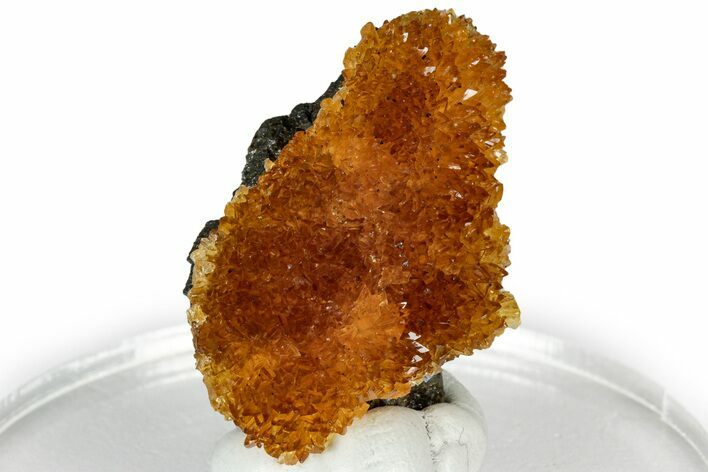 Intense Orange Calcite Crystal Cluster - Poland #311602